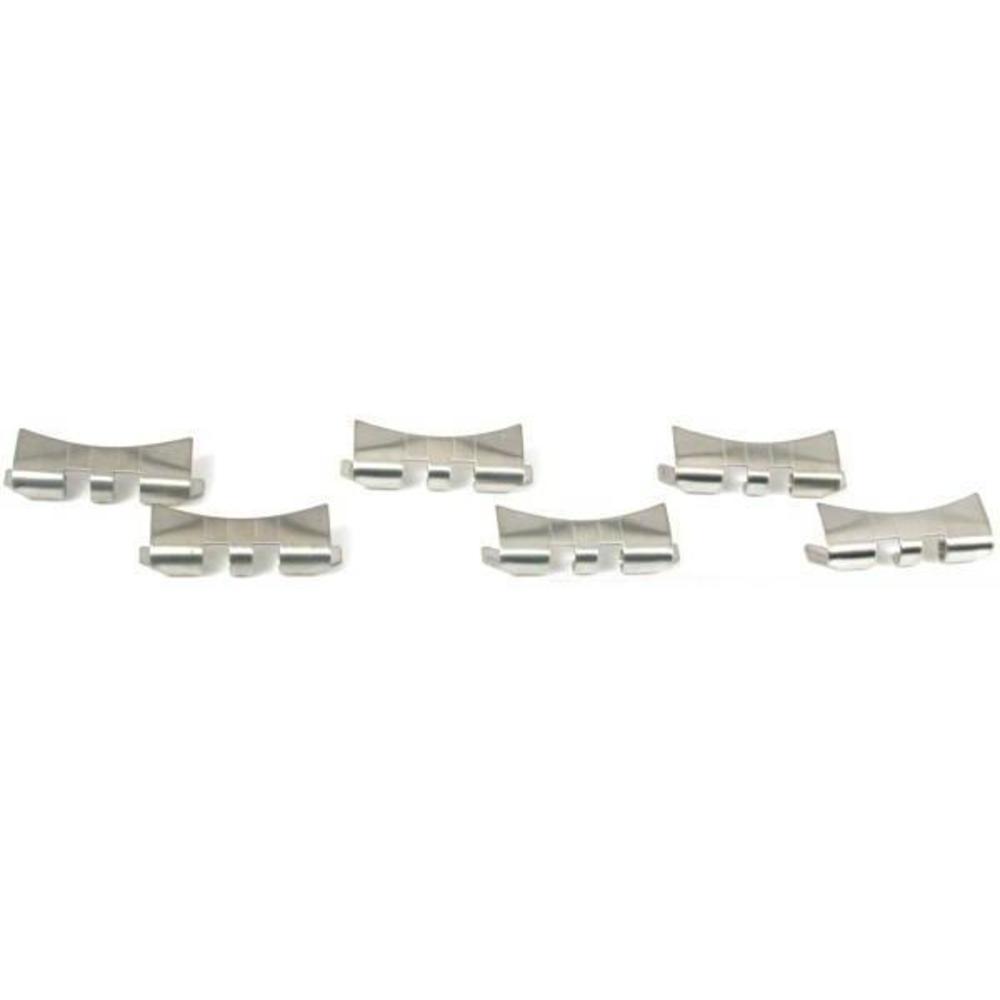 6 Stainless Steel Slit Design Watch Band Link Ends 20mm