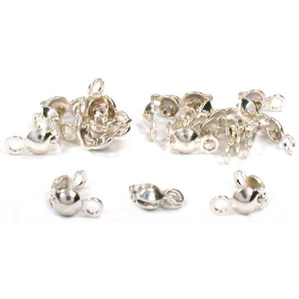 Bead Tips Sterling Silver 3mm 12Pcs