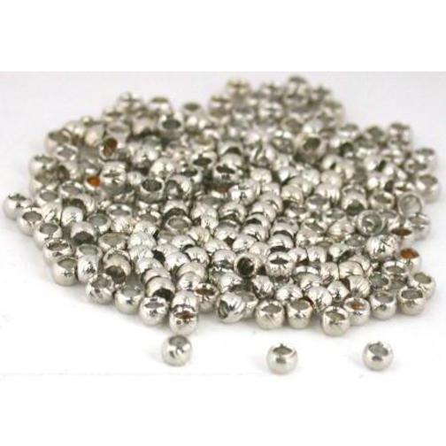 Crimp Beads White Plated 2mm 175Pcs
