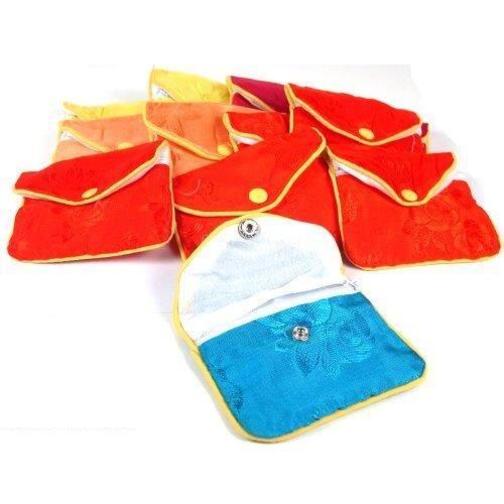 36 Jewelry Pouches Chain Bracelet Silk Display 3.5"