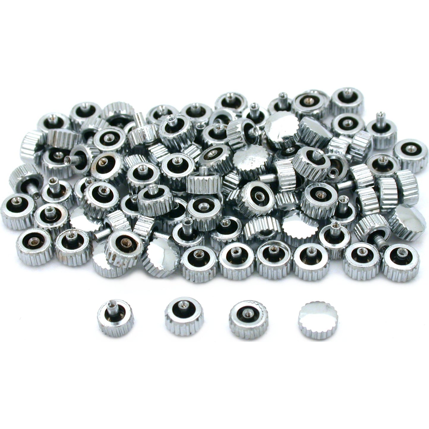 Watch Crowns Chrome Plated 100Pcs