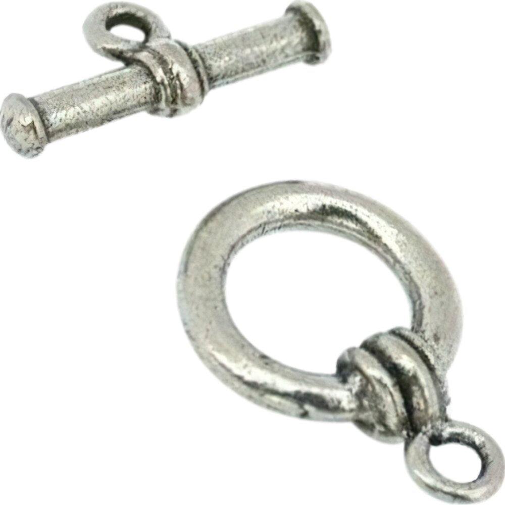 Bali Beads Antique Silver 12 Toggle Clasp