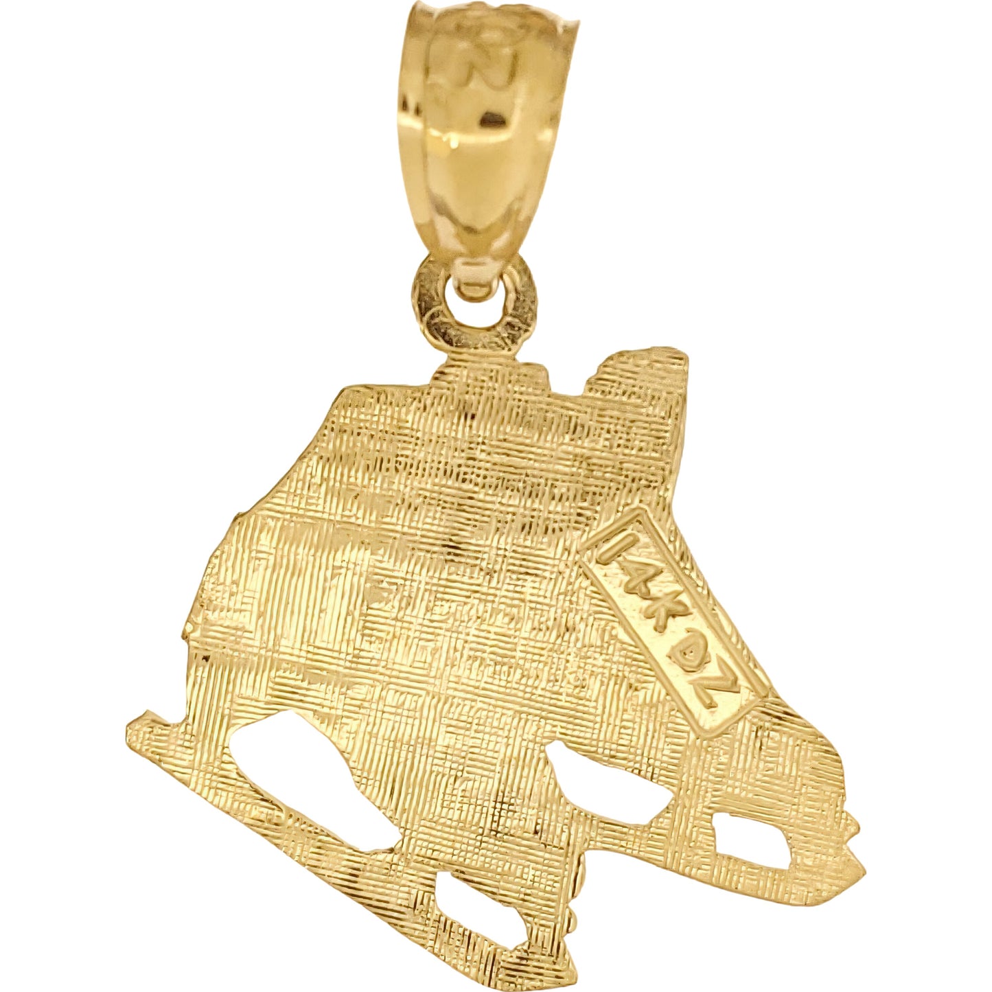 Ice Skates Charm 14k Gold 16.5mm