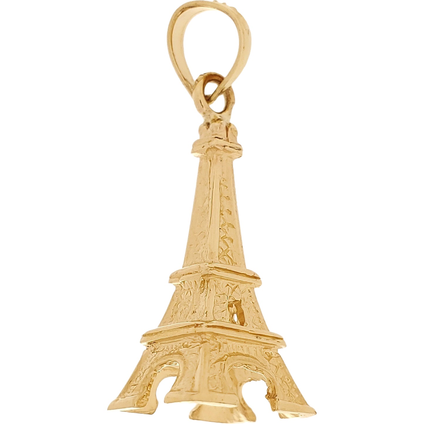 Eiffel Tower Charm 14k Gold 21mm