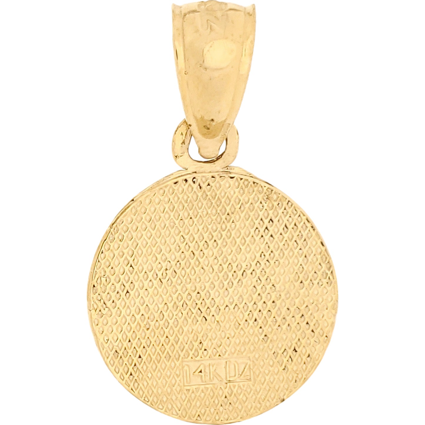 St. Christopher Charm 12mm & 18" Chain 14k Gold