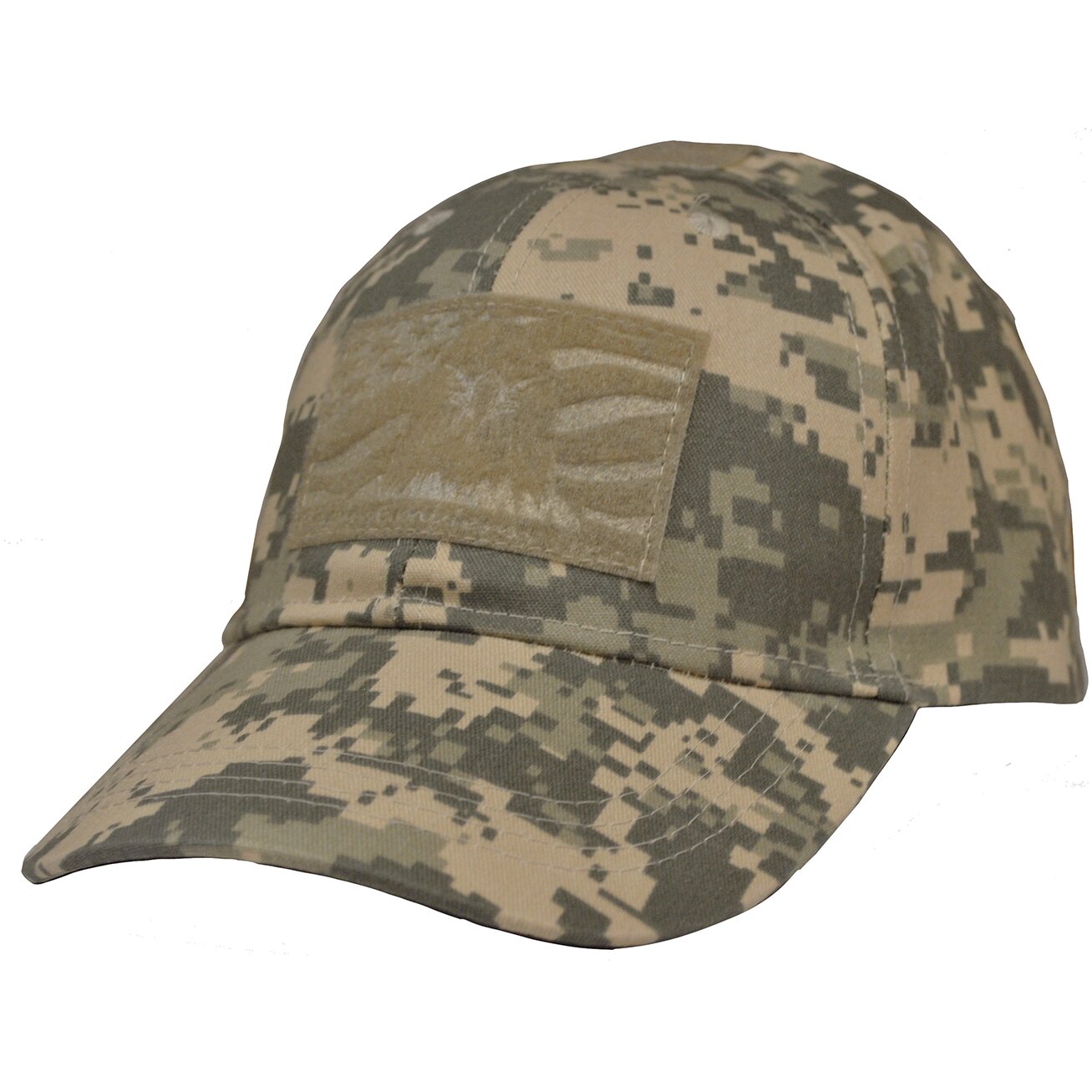 CP00030 Army Camo 6-Panel Tactical Ops Cap (Med. Profile)