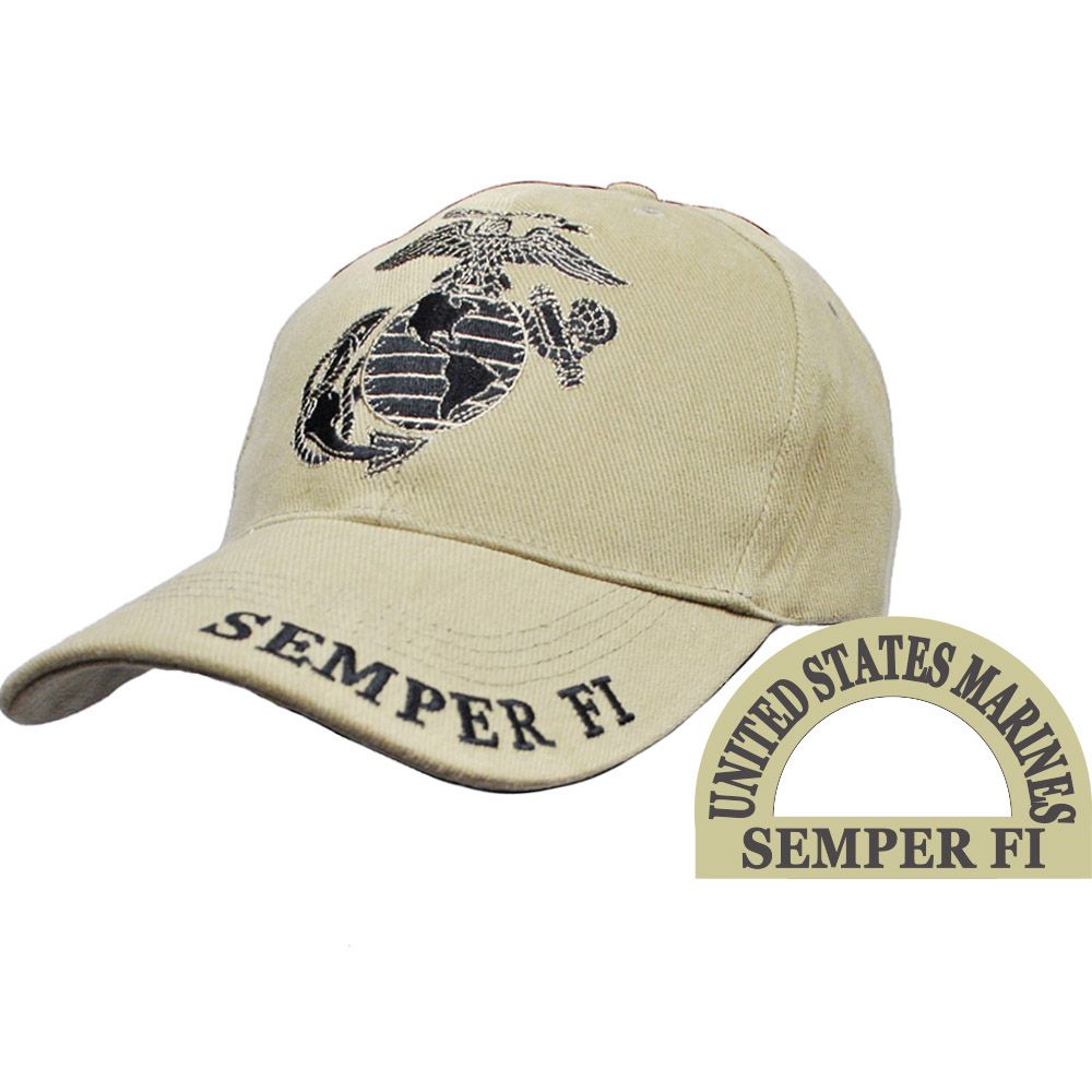 U.S. Marines Mustang Eagle Globe & Anchor Hat Cap