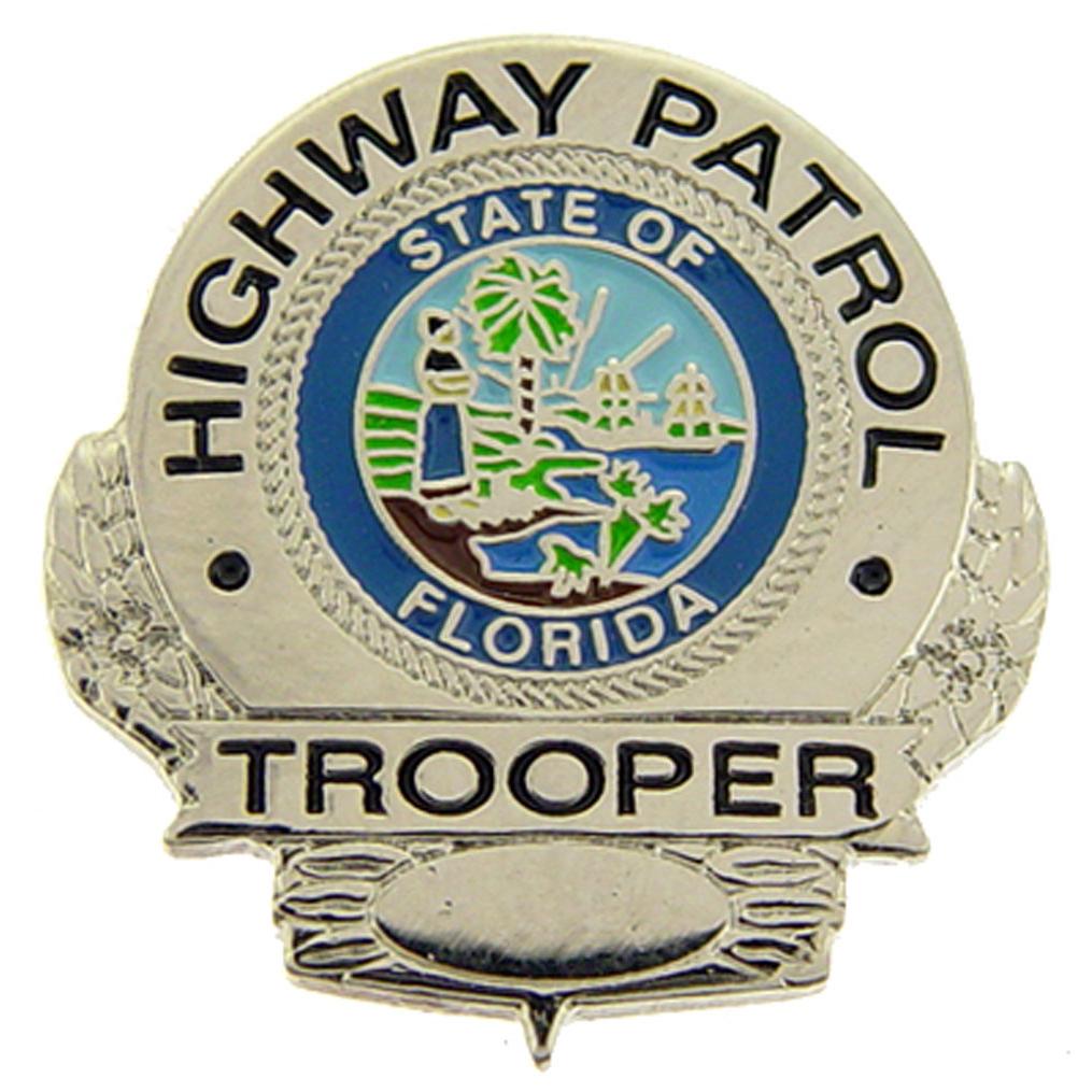 Florida Highway Patrol Badge Pin 1"