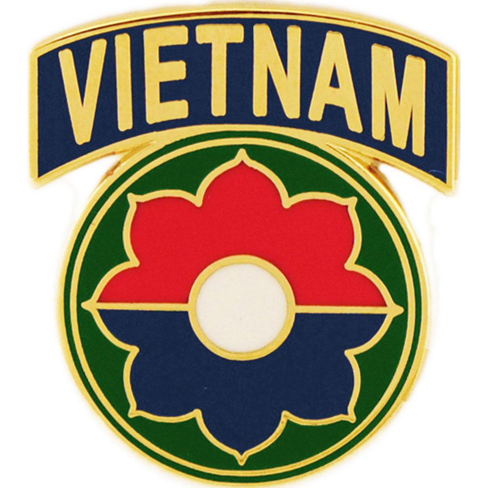 U.S. Army 9th Infantry Division Vietnam Pin 1"