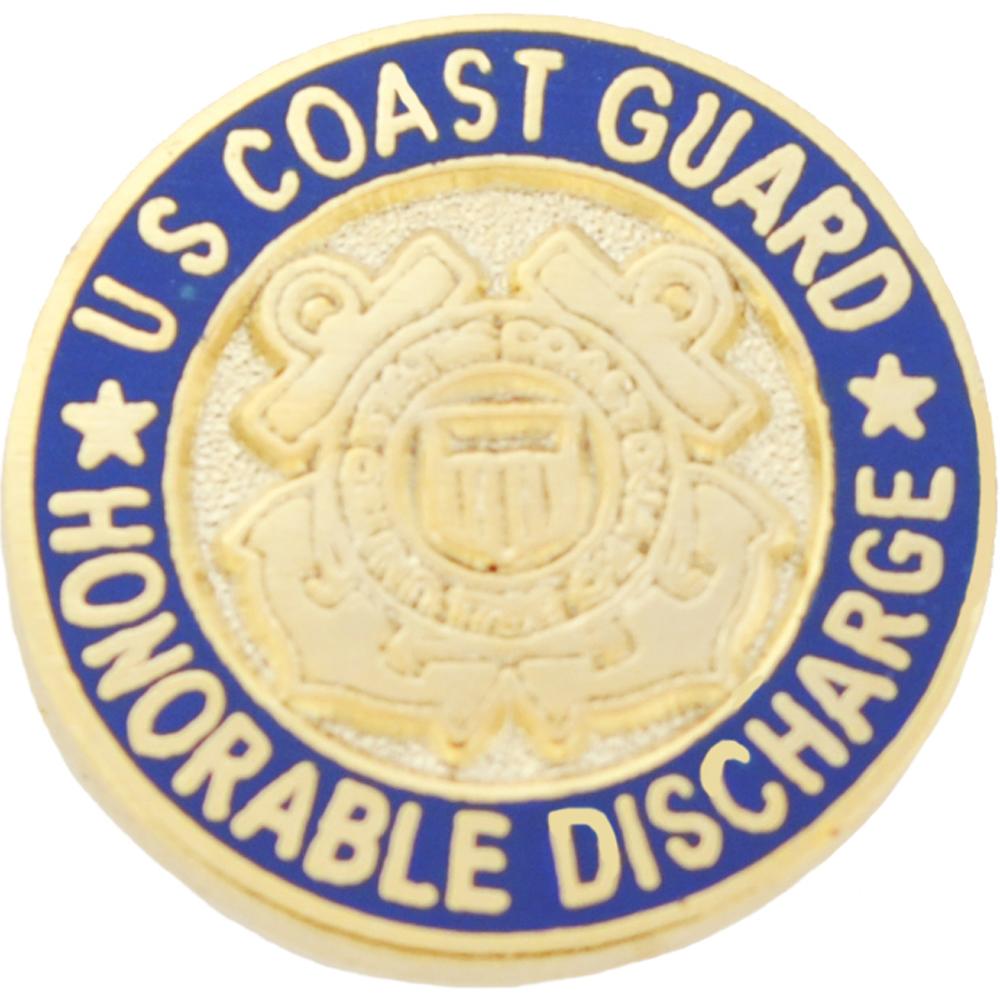 U.S. Coast Guard Honorable Discharge Pin 5/8"