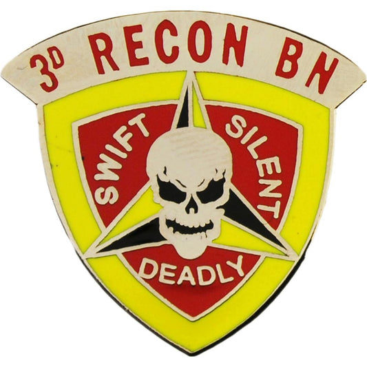 U.S.M.C. 3rd Reconnaissance Battalion Pin 1"