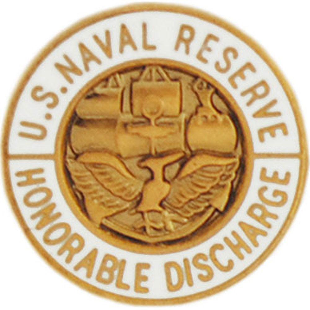 U.S. Navy Reserve Honorable Discharge Pin 1"