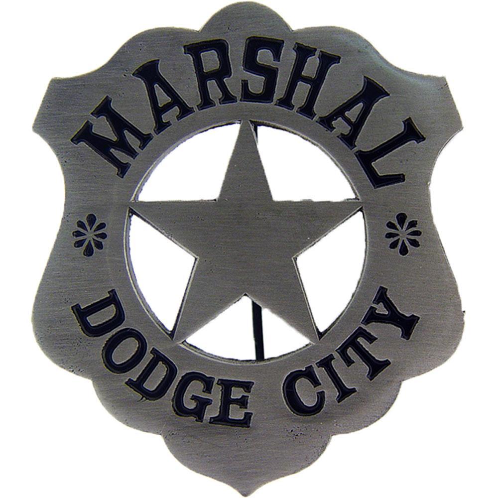 Dodge City Marshall Badge Pin 2"