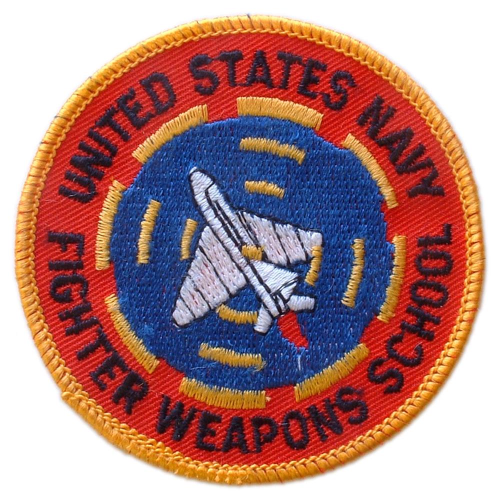 U.S. Navy Fighter Weapons School Patch Red & Blue 3" FindingKing