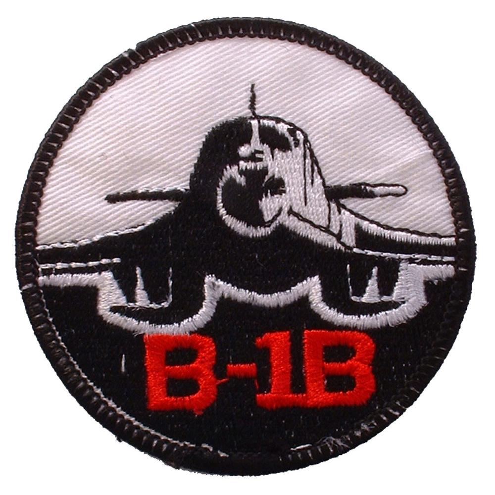 U.S. Air Force B-1B Bomber Patch Black & Red 3"