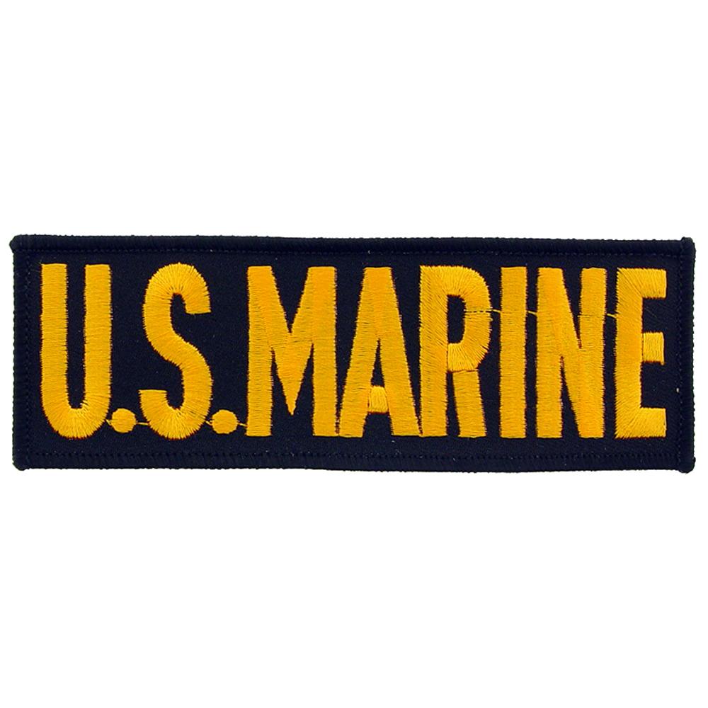 U.S. Marine Patch Black & Yellow 5 1/4"