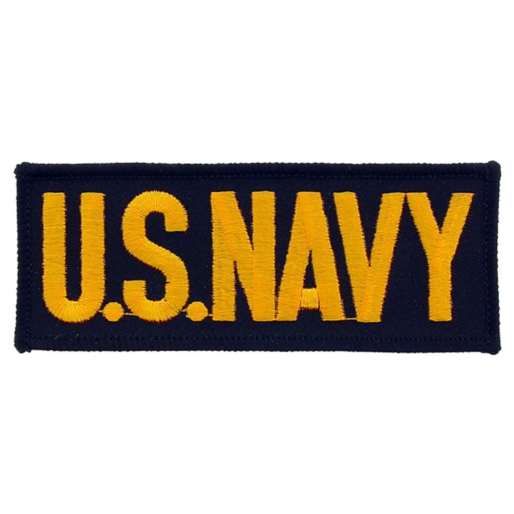U.S. Navy Patch Black & Yellow 4 1/4"