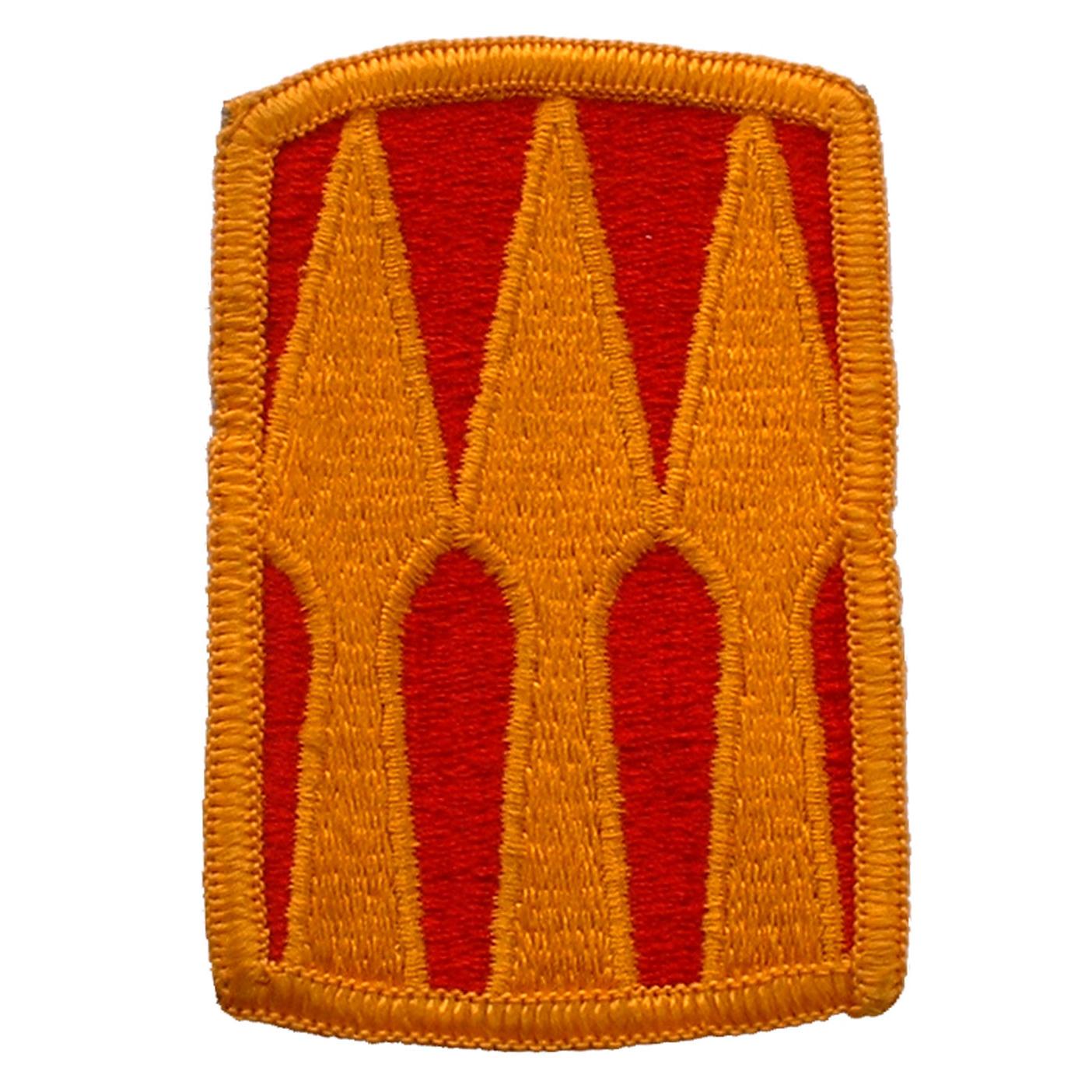 U.S. Army 3rd Support Brigade Patch Red & Yellow 3"