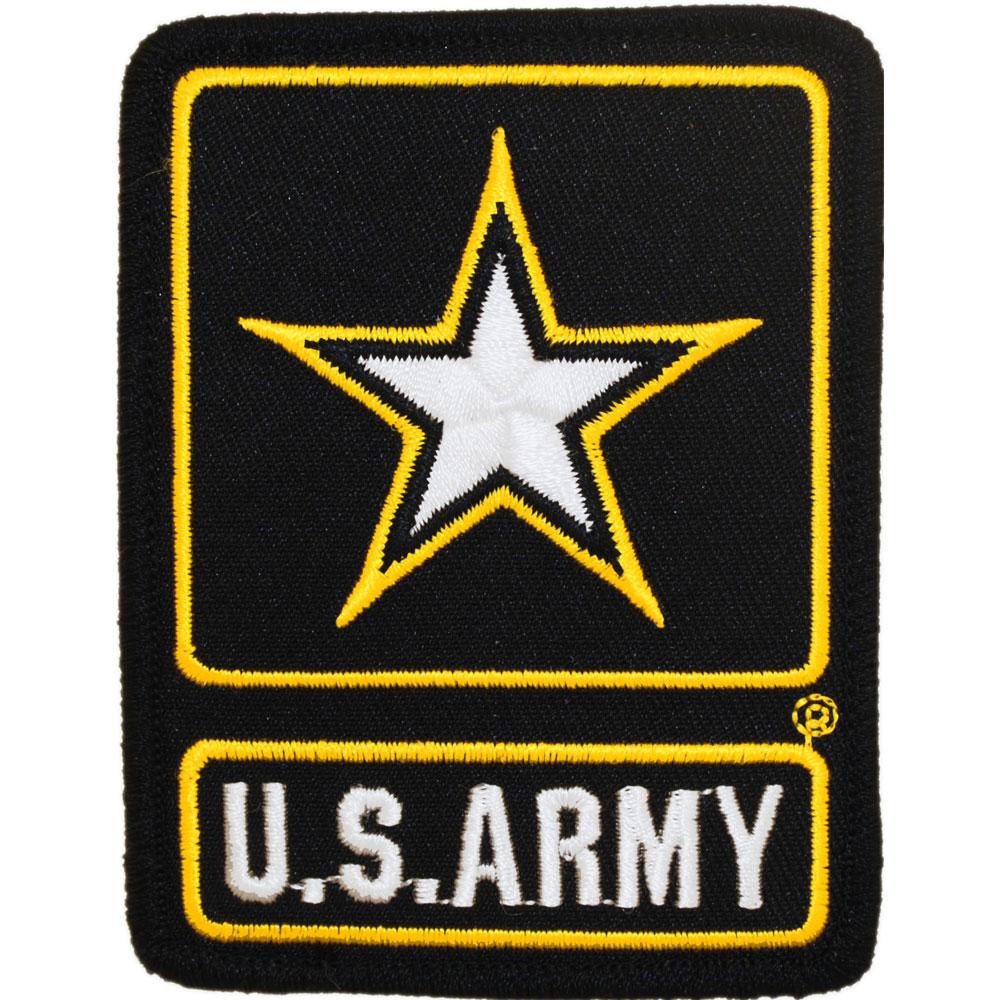 U.S. Army Logo Patch Black & White 3"