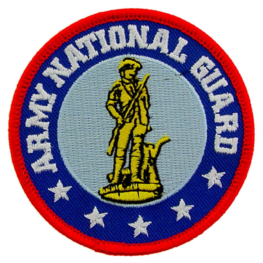 U.S. Army National Guard Patch Blue & White 3"