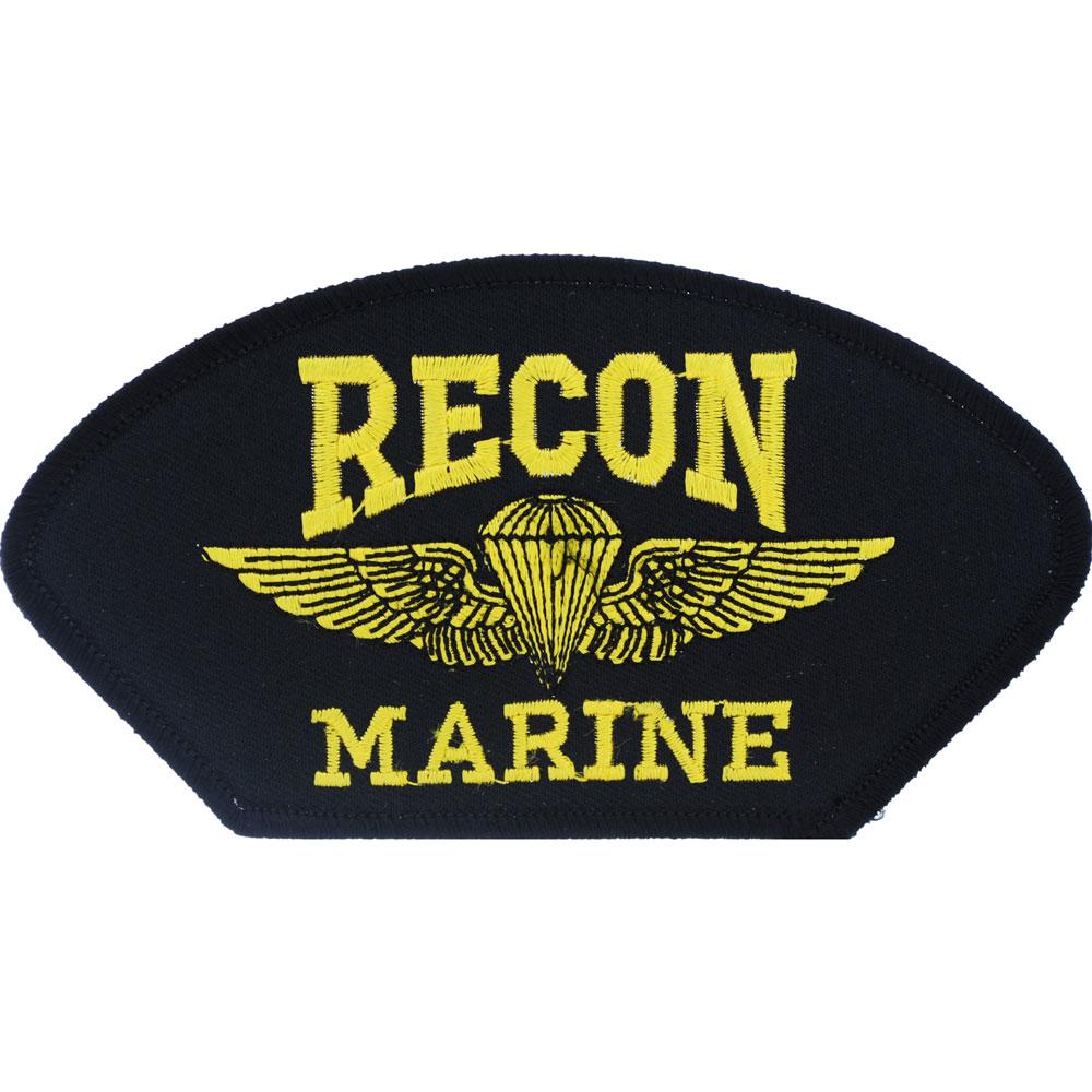 U.S.M.C. Recon Marine Hat Patch 2 3/4" x 5 1/4"
