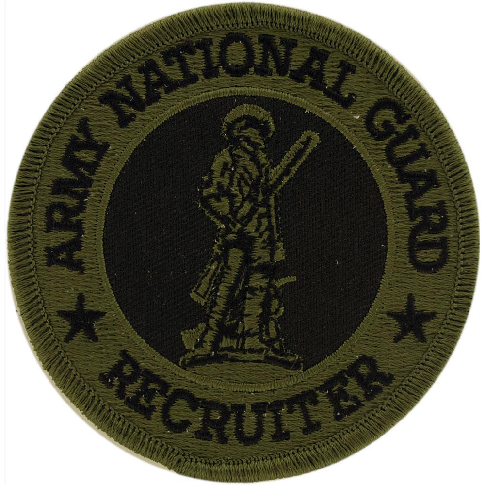 U.S. Army National Guard Recruiter Patch Green