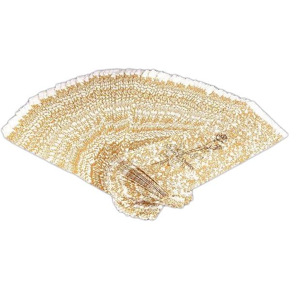 Gold Tone Paper Tote Shopping Merchandise Gift Bags 4"x 11" Kit 4000 Pcs