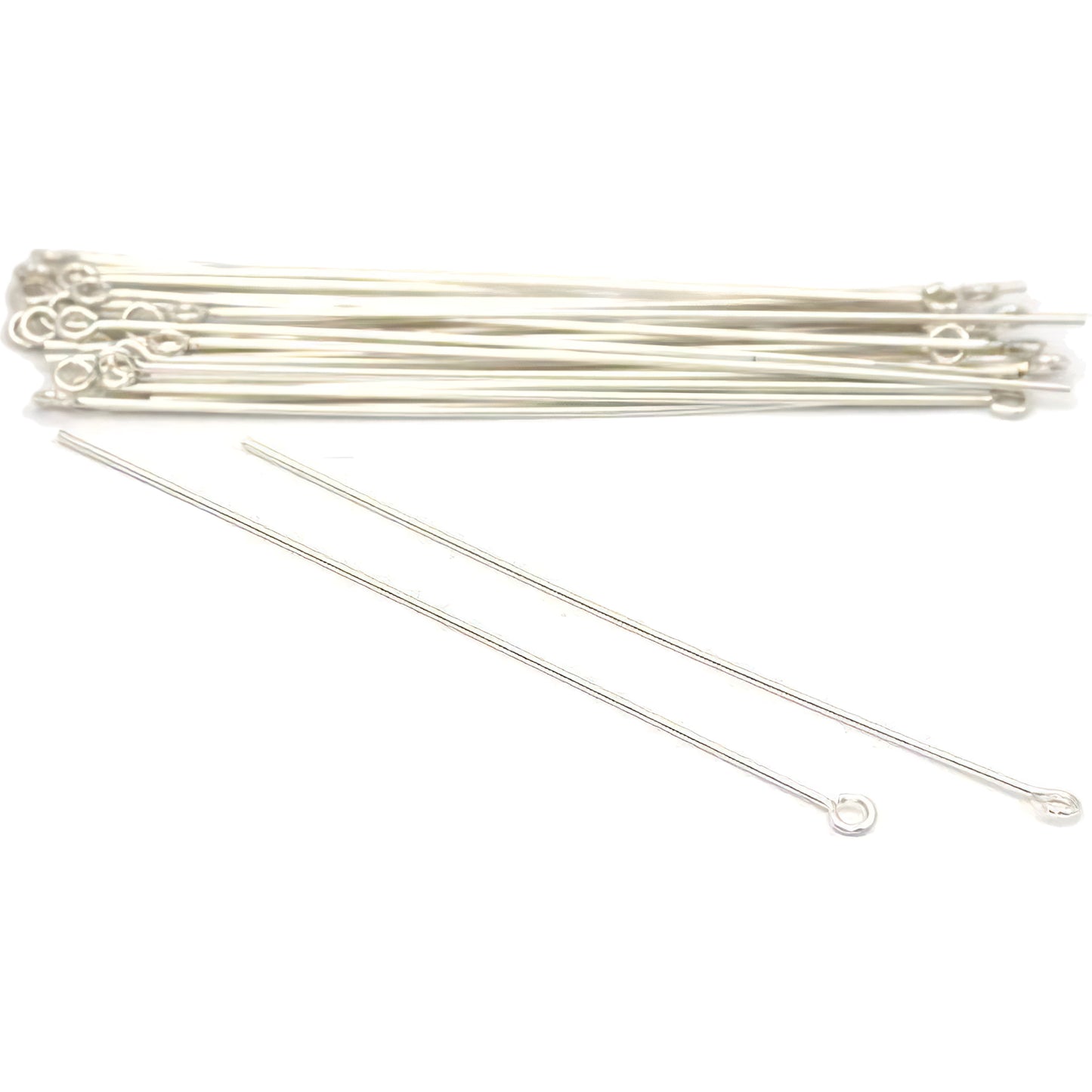 36 Sterling Silver Eye Pins For Jewelry Making