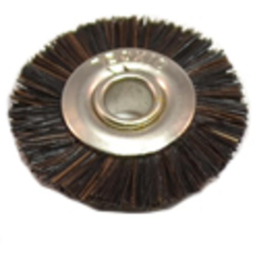 12 Medium Bristle Wheel Brush, 5/8" Diameter 1/8" Arbor Hole