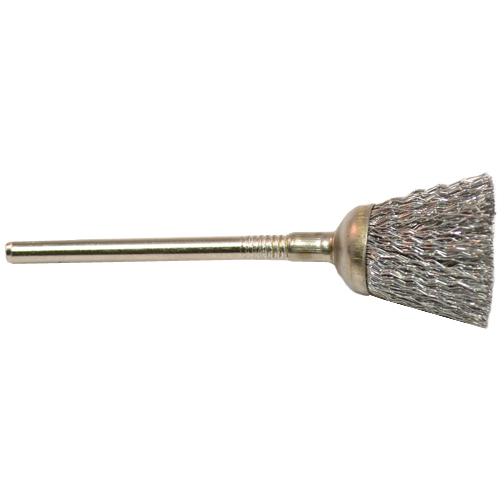 12 Crimped Steel Cup Brush, 9/16" Diameter 3/32" Shank