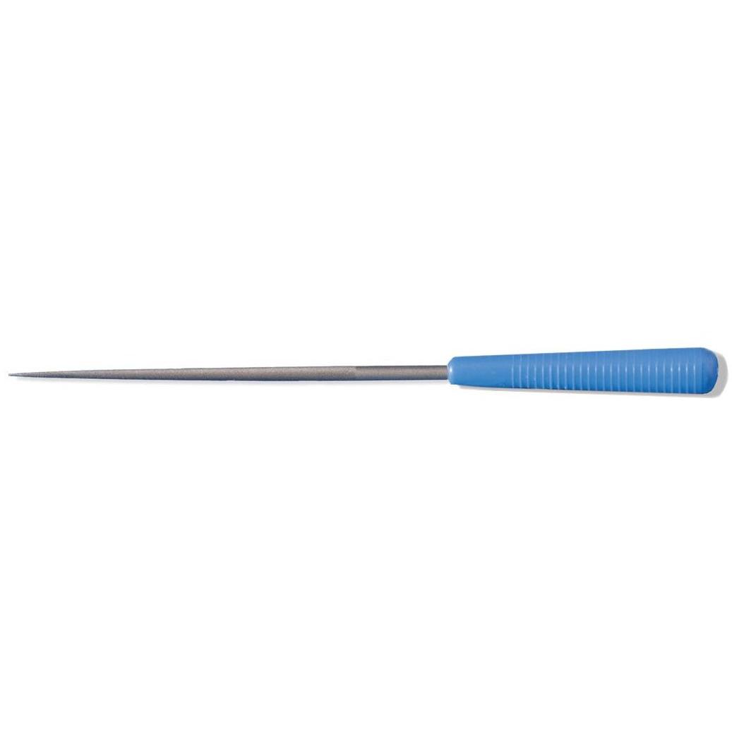 Grobet 16cm Round Needle File w/Handle, Cut 2, Item No. 30.593