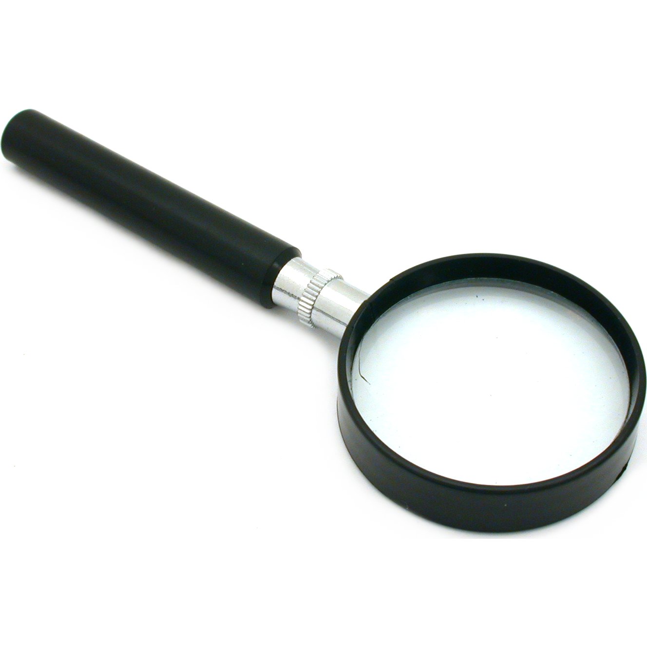Toolusa 3.8cm Diameter, 3X Power Lens Black Handheld Magnifier: MG-28750-Z02