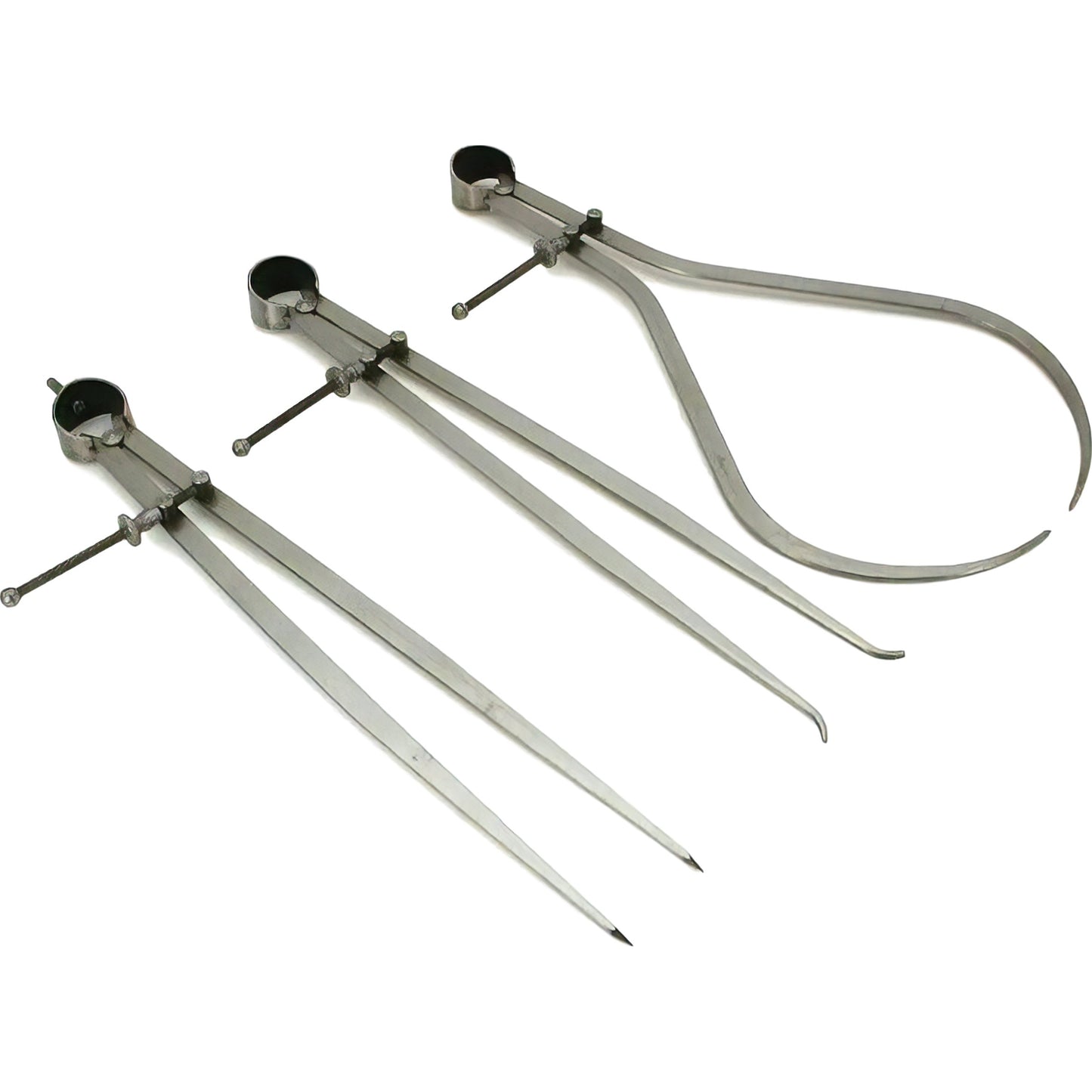 Inside Outside Divider Precision Calipers Small & Large Sets Woodworking 6Pcs