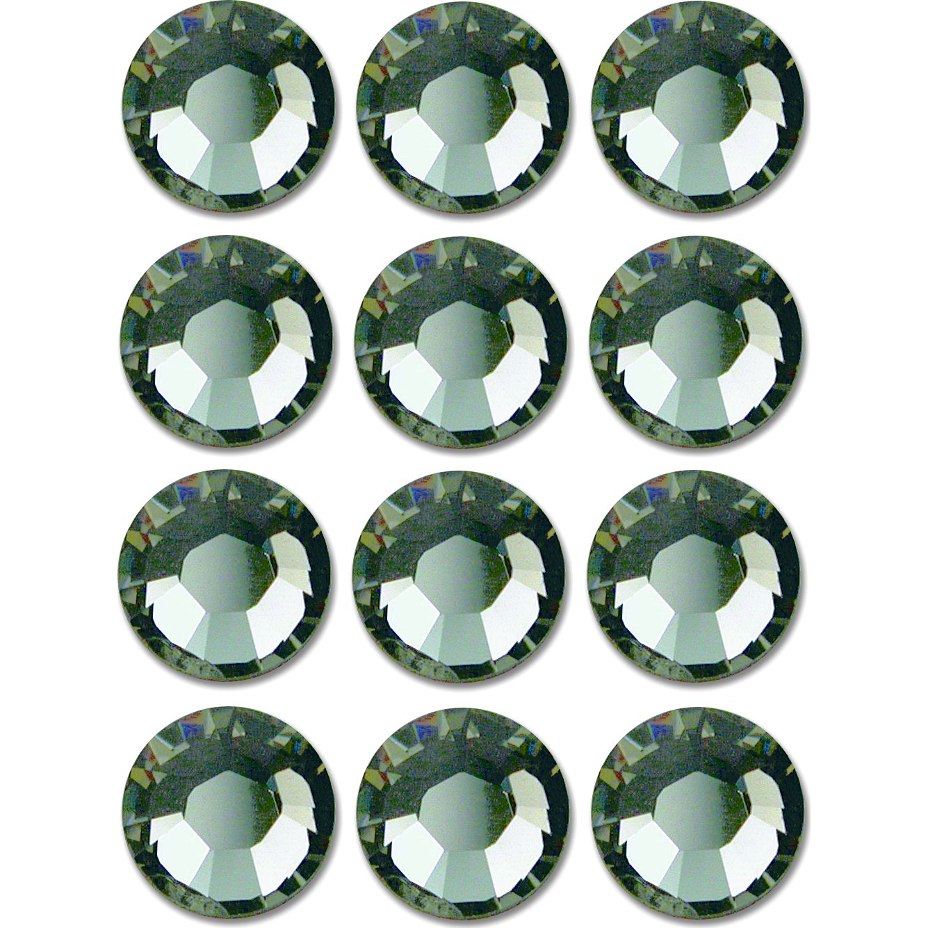 Flatback Swarovski Crystal Rhinestones Black Diamond