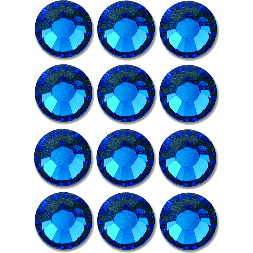 Flatback Swarovski Crystal Rhinestones Capri Blue