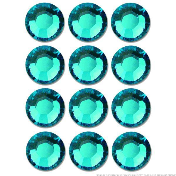 Flatback Swarovski Crystal Rhinestones Blue Zircon