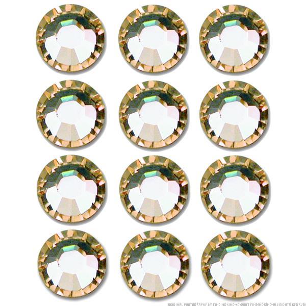 Flatback Swarovski Crystal Rhinestones Light Peach