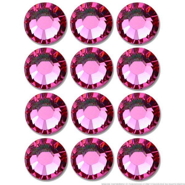 Flatback Swarovski Crystal Rhinestones Rose