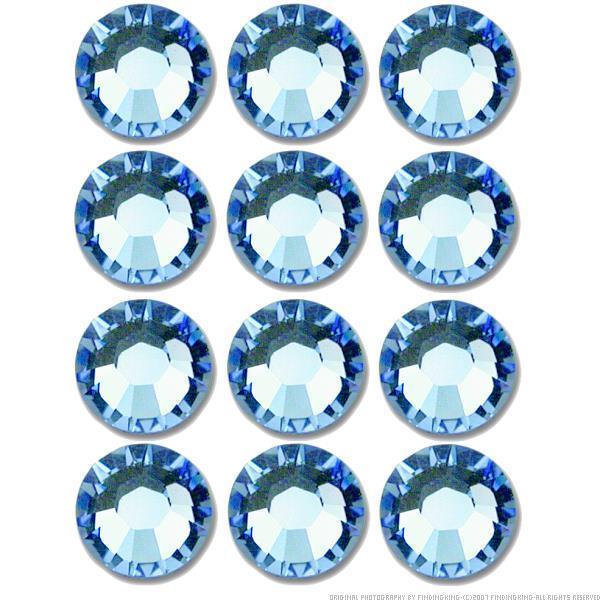 Flatback Swarovski Crystal Rhinestones Light Sapphire