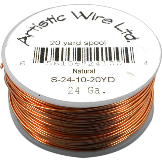 Artistic Wire Spool Natural 24 Gauge 18.2M