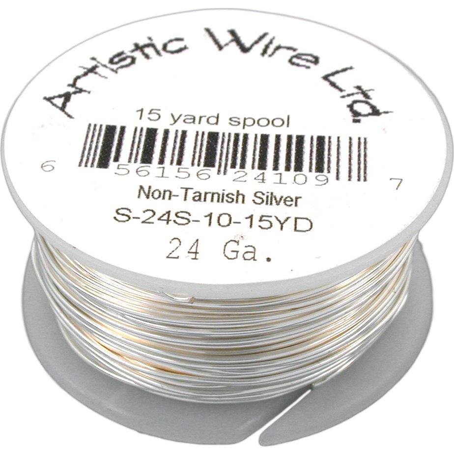 Artistic Wire Spool Silver Plated 24 Gauge 4.5M