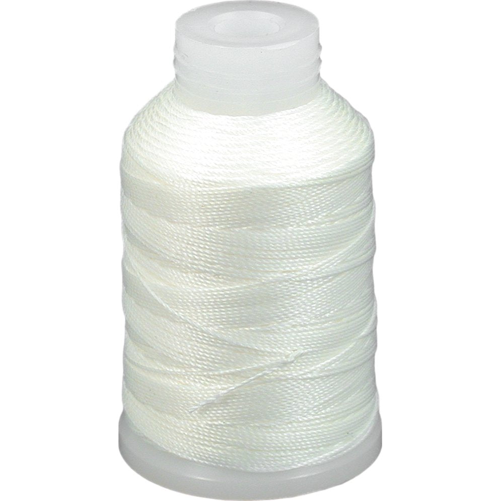 Black & White Spools of Size F Nylon Beading Thread Kit 2 Pcs