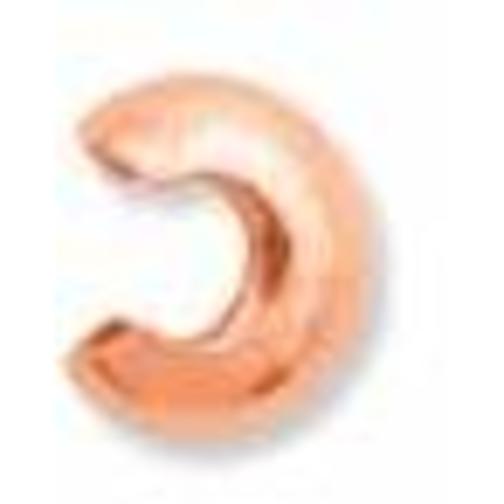 Crimp Bead Covers Copper Plated 3mm 50Pcs
