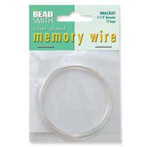 Memory Bracelet Wire Silver Plated