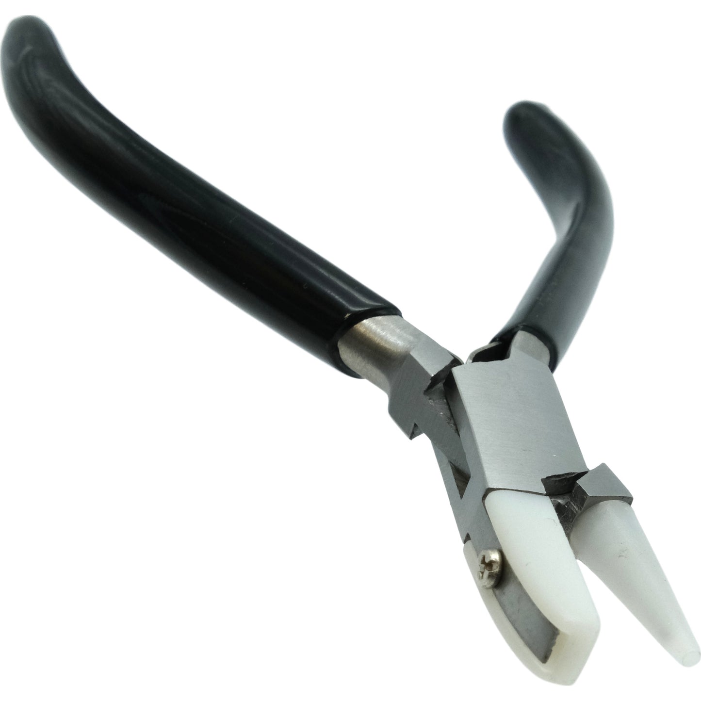 Nylon Jaw Half Flat Nose Half Round Pliers 4 3/4"