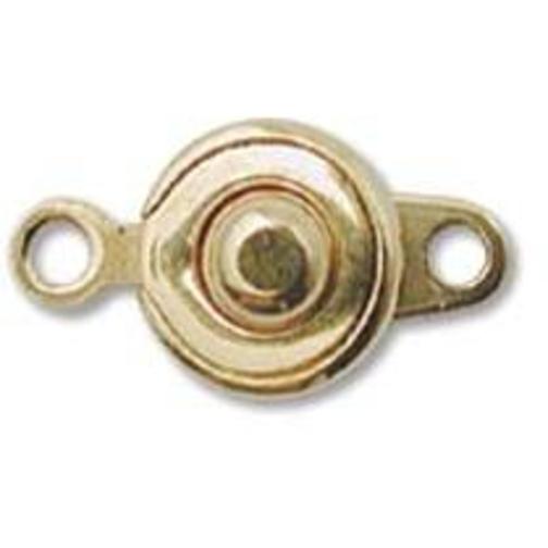 Ball & Socket Clasp Gold Plated 2Pcs