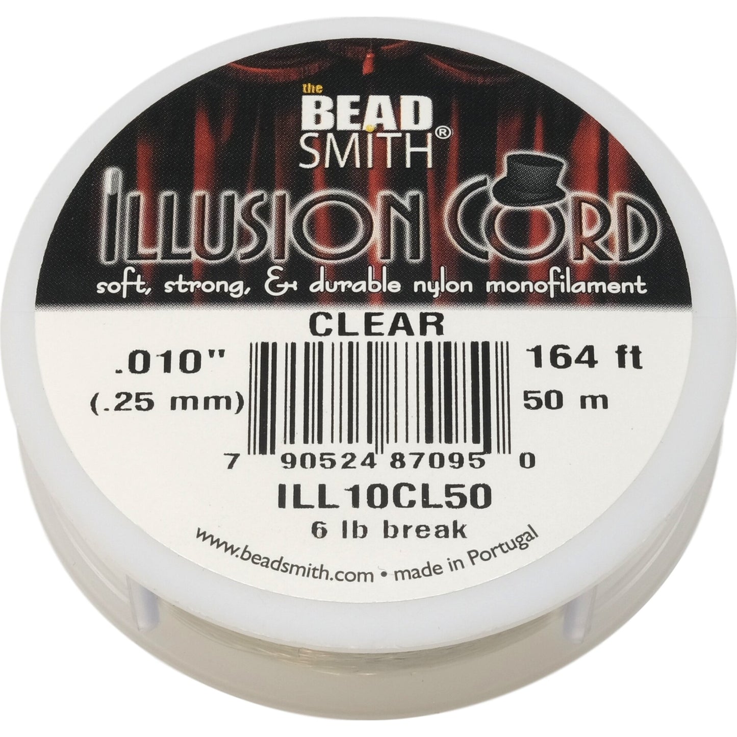 Clear Bead Stringing Cord FindingKing 50 Meters 164 ft 0.25 mm Beading