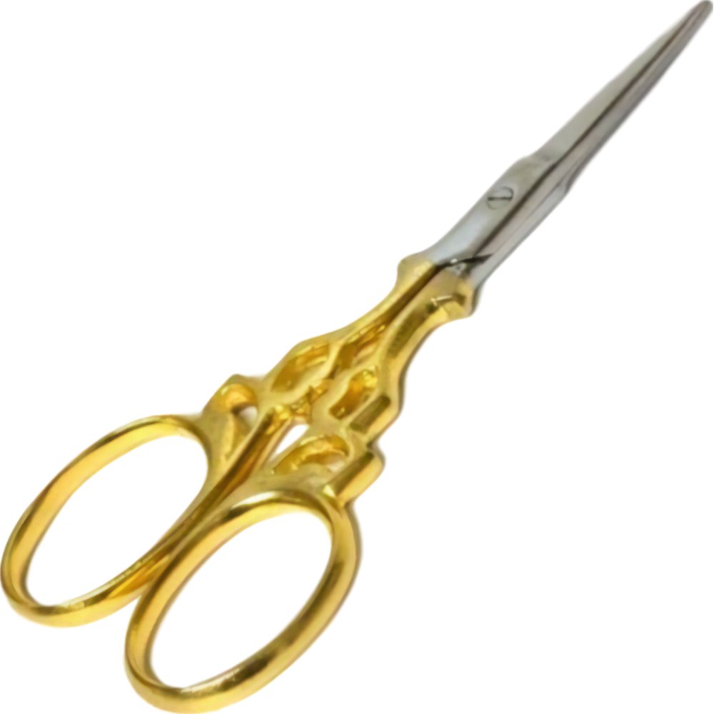 Small Gold Scissors Thread Cutting Beading Sewing Tool 3-5/8 – FindingKing