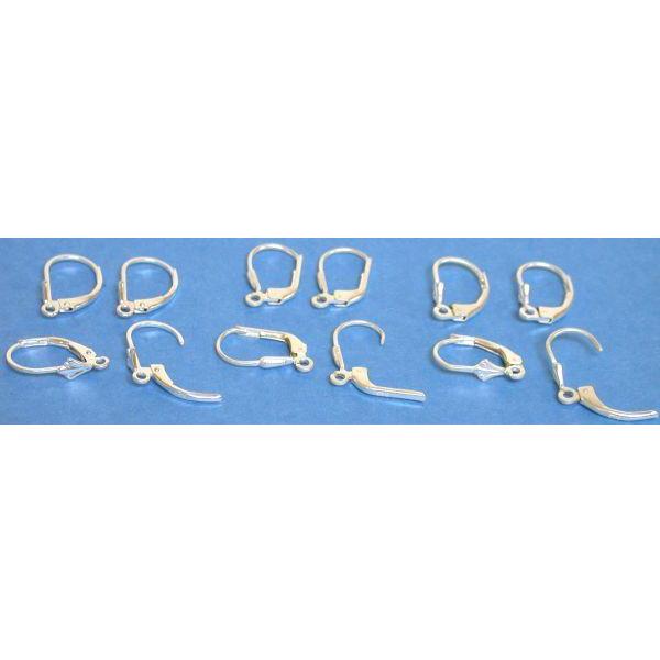 Leverback Earrings Sterling Silver 6 Pairs