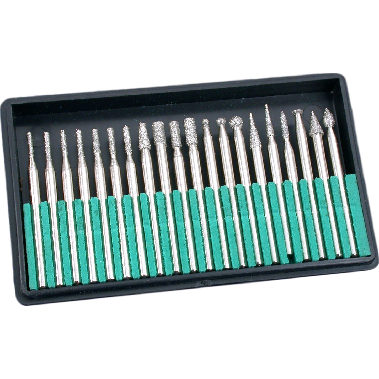 Diamond Coated Burs 1/8" 100Pcs